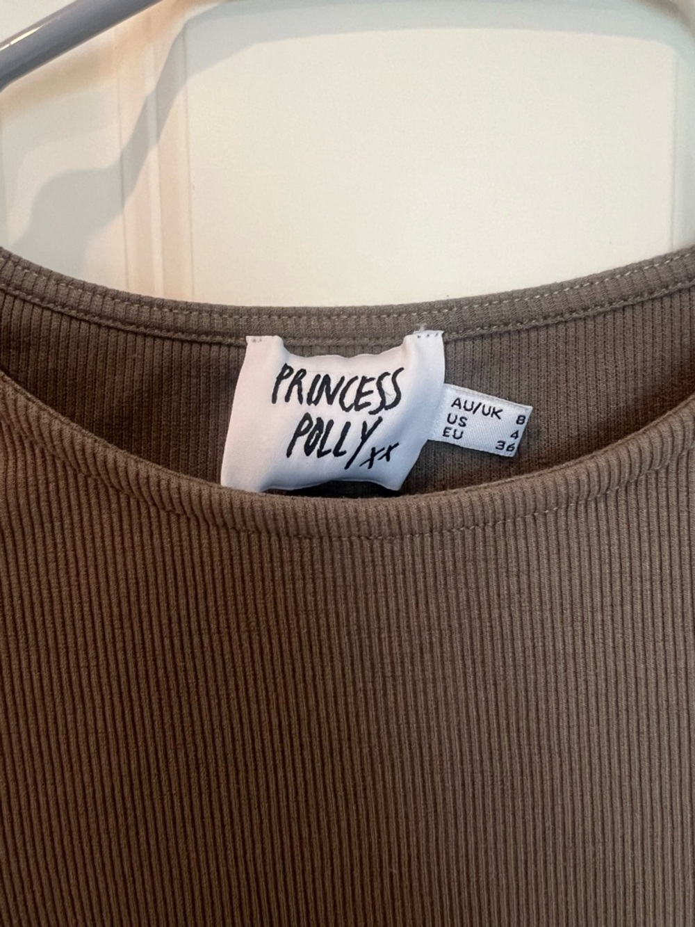 Princess Polly Olive Drawstring Ruched Crop Top - Picture 3 of 3